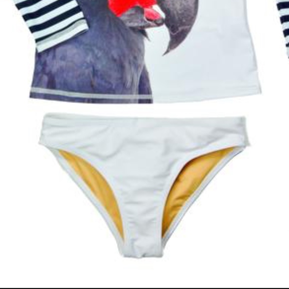 NWT Cockatoo Print Rash Guard Set - Picture 3 of 7